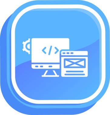 Web tasarım ikonu vektör illüstrasyonu