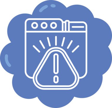 Bulut. Web simgesi basit illüstrasyon