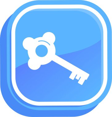 Anahtar simgesinin vektör illüstrasyonu