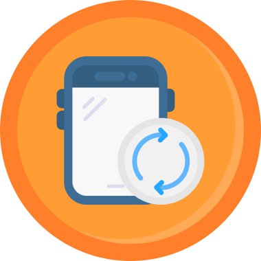 Akıllı telefon. Web simgesi basit illüstrasyon