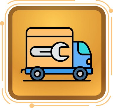 araba servis simgesi vektör illüstrasyonu