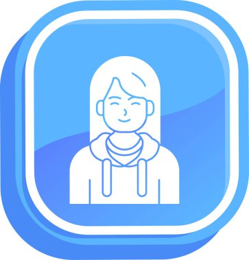 avatar. Web simgesi basit illüstrasyon