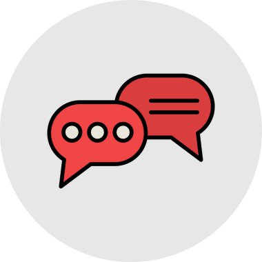 konuşma kabarcığı vektör çizimi