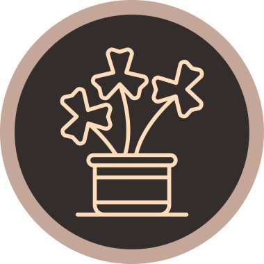 Çiçek. Web simgesi basit tasarım