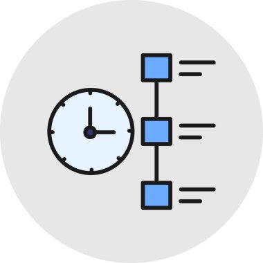 Zaman simgesi. Basit resimleme