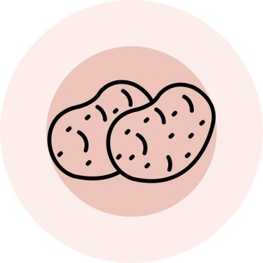 ekmek ikonu vektör illüstrasyonu