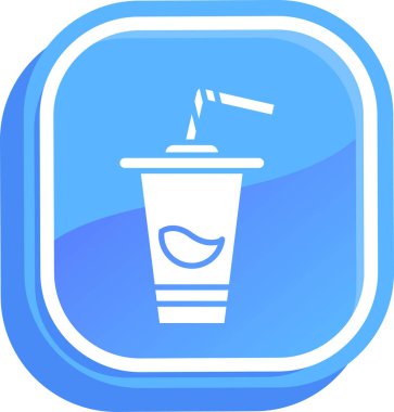 kahve içecek simgesi, vektör tasarımı