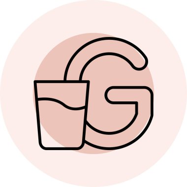 Modern b 'nin vektör illüstrasyonu eksik simgesi