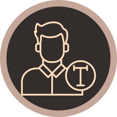 man simgesi vektör illüstrasyonu