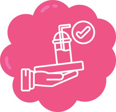 su damlası ikon vektör illüstrasyonu