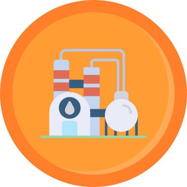 Benzin istasyonunun vektör illüstrasyonu