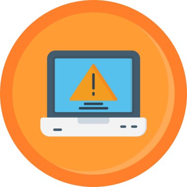 düz biçimli bilgisayar uyarı simgesi