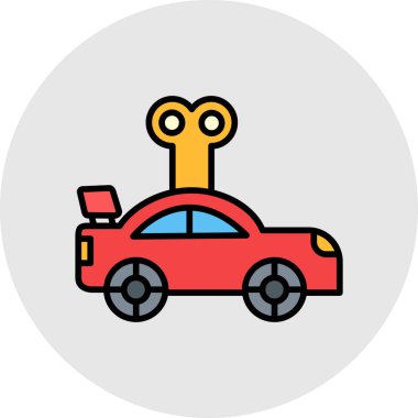 araba simgesi vektör illüstrasyonu