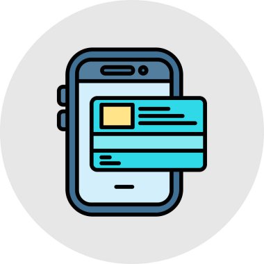 Akıllı telefon. Web simgesi basit illüstrasyon