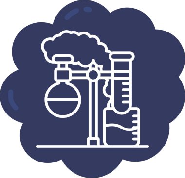 Laboratuvar matara vektör simgesi