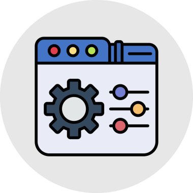 simge, vektör illüstrasyon tasarımı ayarlanıyor