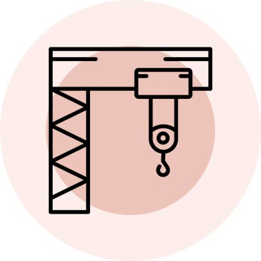 vinç simgesi vektör illüstrasyonu