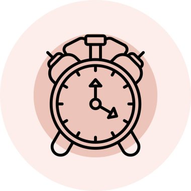 Alarm simgesi vektör illüstrasyonu