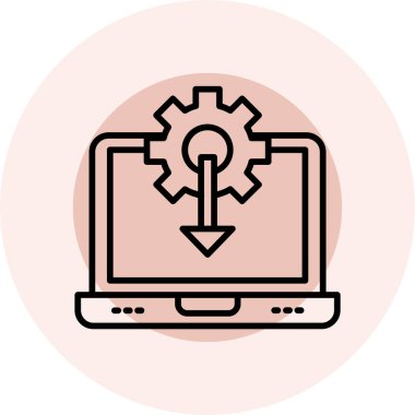 bilgisayar simgesi, vektör illüstrasyonu