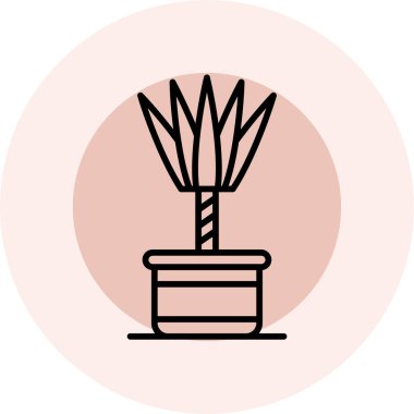 Bir pot simgesinin vektör illüstrasyonu