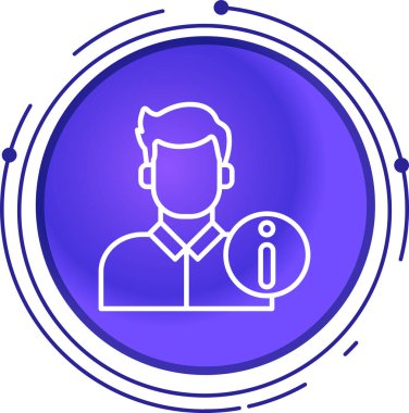 Büyüteç simgesi olan bir adamın vektör çizimi