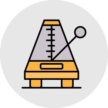 Ölçüm makinesi için bir ölçüm bandının vektör simgesi