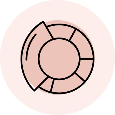 Bir can simidinin vektör illüstrasyonu