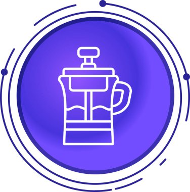 Çaydanlık sembolü beyaz arka planda izole edildi. Çaydanlık ikonu. Renkli taslak konsepti. vektör.