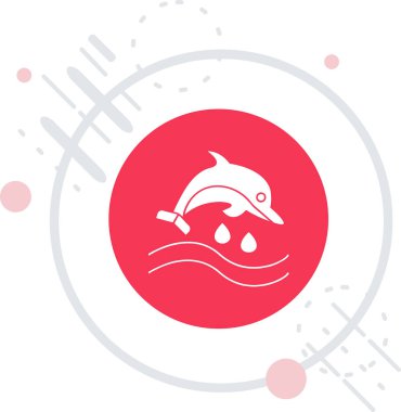 Uzun gölgeli beyaz olta kancası ikonu izole edildi. Balık oltası. Çember düğmesi. vektör illüstrasyonu