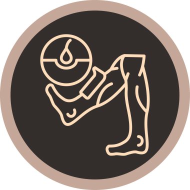 Sakallı ve dövmeli bir adamın dairesindeki vektör çizimi