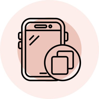 akıllı telefon simgesi vektör illüstrasyonu
