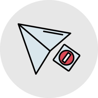 kağıt zarf simgesi gri arkaplanda izole edilmiş modaya uygun düz biçimli.