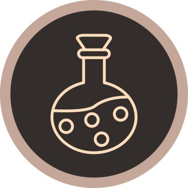 Bir matara simgesinin vektör illüstrasyonu