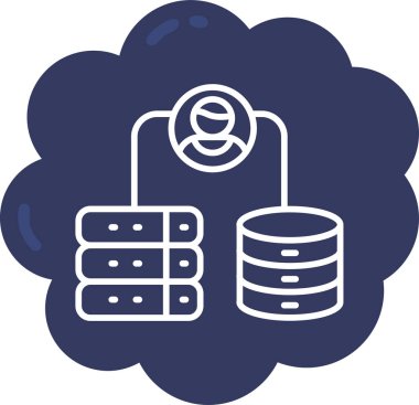 veritabanı sunucu simgesi doldurulmuş özet biçimi