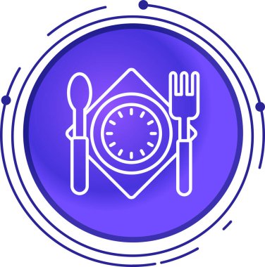 Çatal bıçak ikonu vektör illüstrasyonu