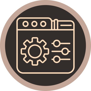 seo modern simgesinin vektör illüstrasyonu