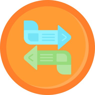 data analizi vektör simgesi modern basit illüstrasyon