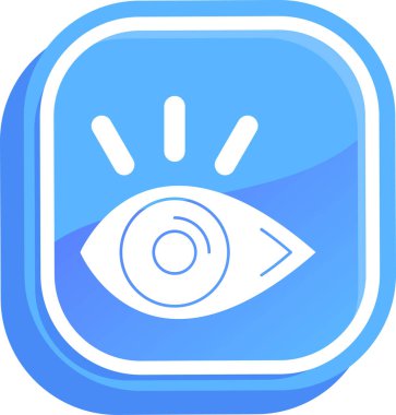 Göz. Web simgesi basit illüstrasyon