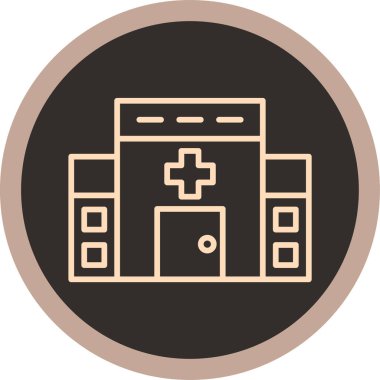 Tıbbi bir simgenin vektör illüstrasyonu