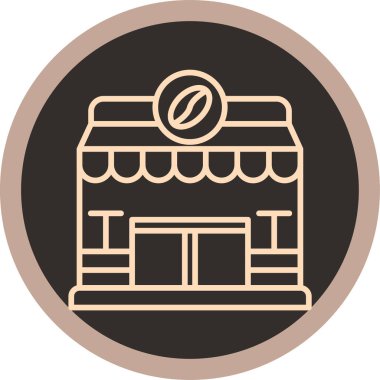 dükkan simgesi vektör illüstrasyonu