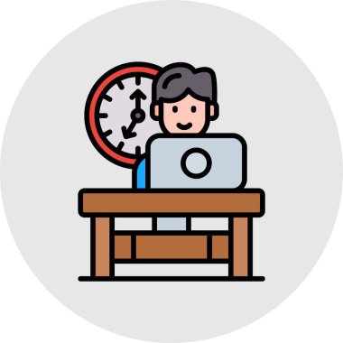 Dizüstü bilgisayar simgesi vektör çizimi