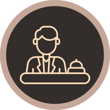 Garson simge vektör çizim