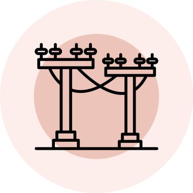 Modern eğitim ikonunun vektör illüstrasyonu