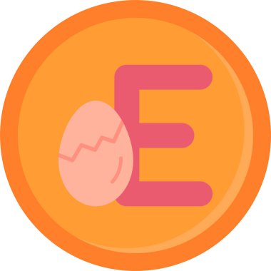 Yumurta. Web simgesi basit illüstrasyon