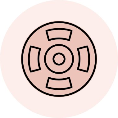 Modern bir simgenin vektör illüstrasyonu