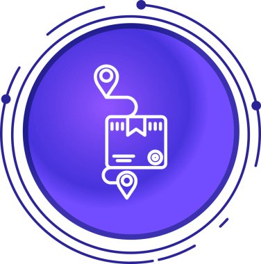 harita konumu simgesi. vektör çizim