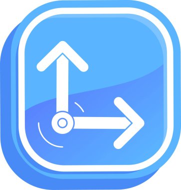 Yön. Web simgesi basit illüstrasyon