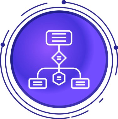 Veri analiz simgesi, vektör illüstrasyonu