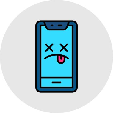 Üzgün Emoji. Basit tasarım