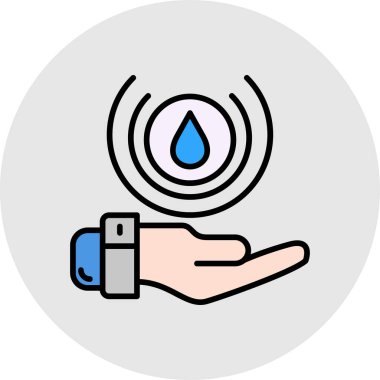 Düşürme vektör çizimi ile el